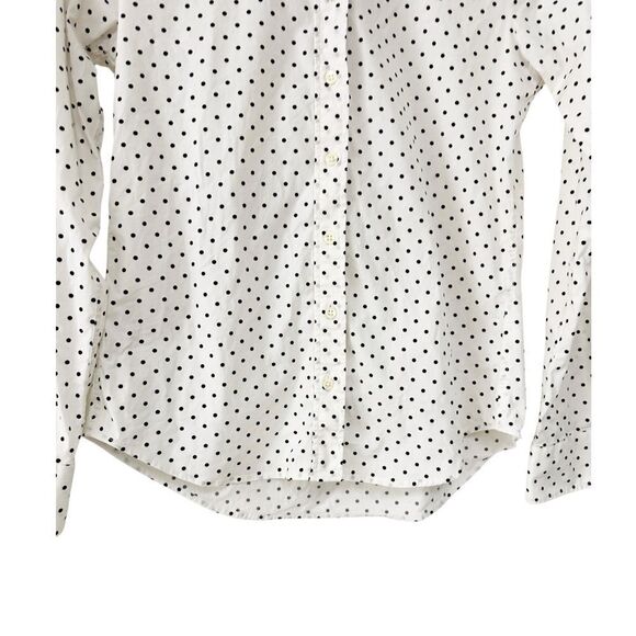 The Shirt by Rochelle Behrens White Black Polka Dot Size Extra Small - Picture 6 of 10